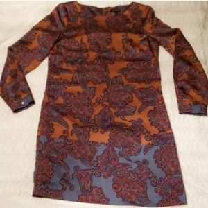 Paisley print shift dress The Limited like new